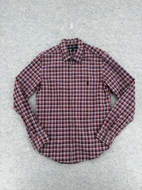 John Varvatos Mayfield Check Long Sleeve Shirt Size Small
